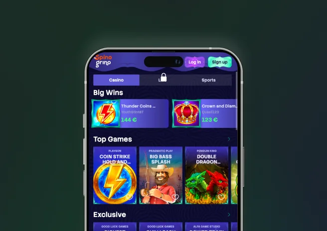 Spinogrino app